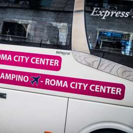 Transfer in autobus dall'aeroporto di Fiumicino a Roma Termini