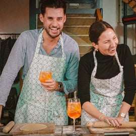 Roma: Corso di cucina sulla pasta tradizionale con cocktail