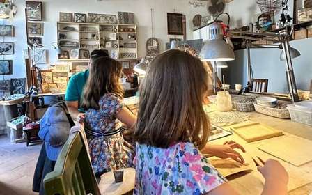 Laboratorio di mosaico a Roma Trastevere