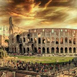 Roma: Tour del Colosseo al tramonto con ingresso