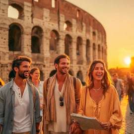 Roma: Tour crepuscolare dell'Arena del Colosseo e visita dei Fori Imperiali