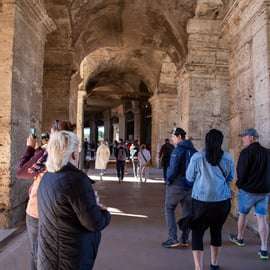 Roma: Tour espresso del Colosseo con accesso ai Fori e al Palatino