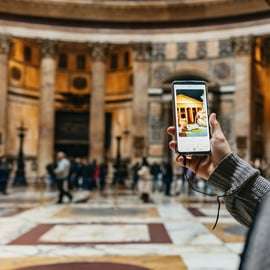 Biglietto Pantheon con audioguida delle voci di Adriano