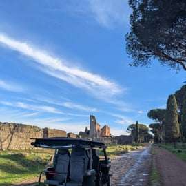 Tour in golf cart sulla Via Appia Antica e le catacombe