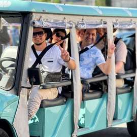 Roma: Tour in golf cart con degustazione di gelati artigianali