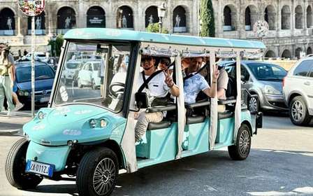 Roma: Tour in golf cart con degustazione di gelati artigianali