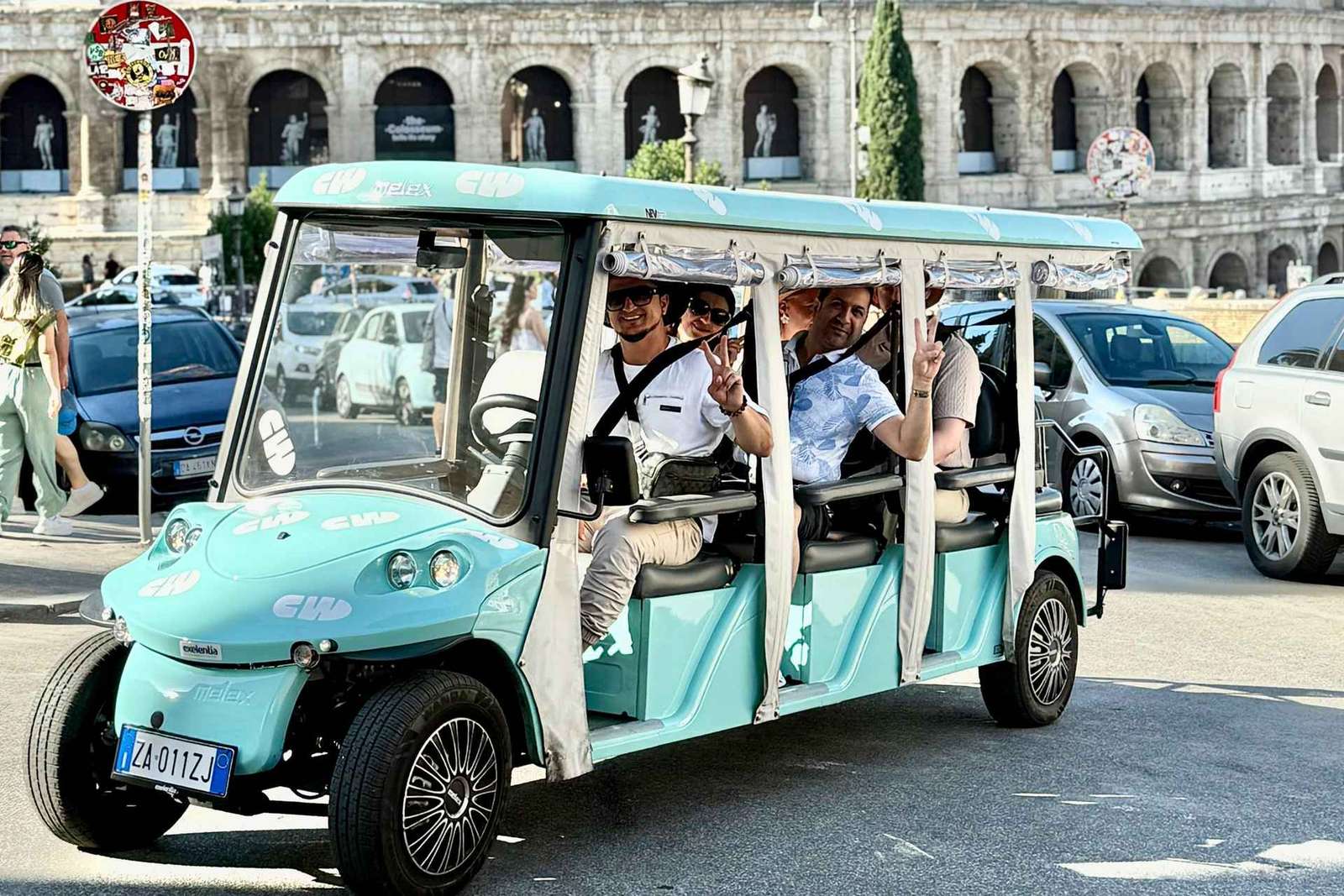 Roma: Tour in golf cart con degustazione di gelati artigianali