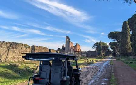 Tour in golf cart sulla Via Appia Antica e le catacombe