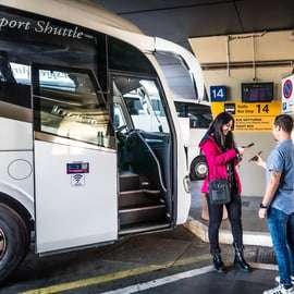 Transfer in autobus dall'aeroporto di Fiumicino a Roma Termini
