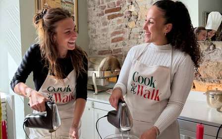 Corso di cucina di pasta e tiramisù a Roma con vino e gelato