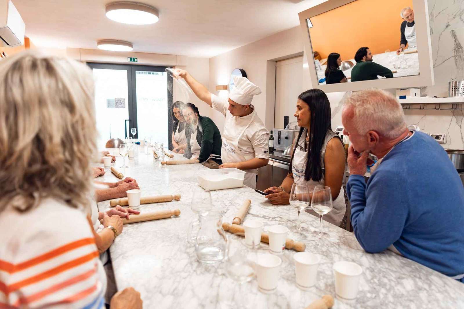 Roma: Corso pratico di pasta e gelato in centro città